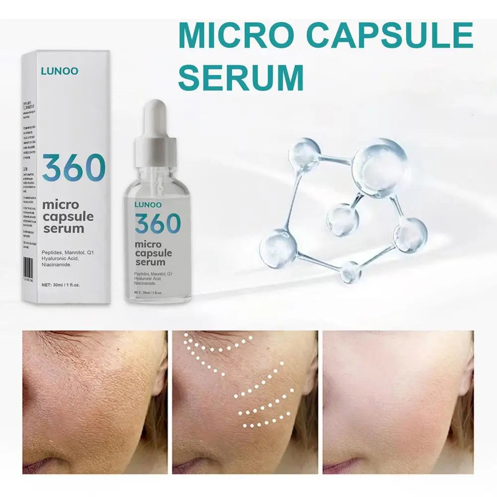 Micro Capsule Serum Reduces Wrinkles, Shrinks Pores, and Repairs Acne, 30 ml capsules