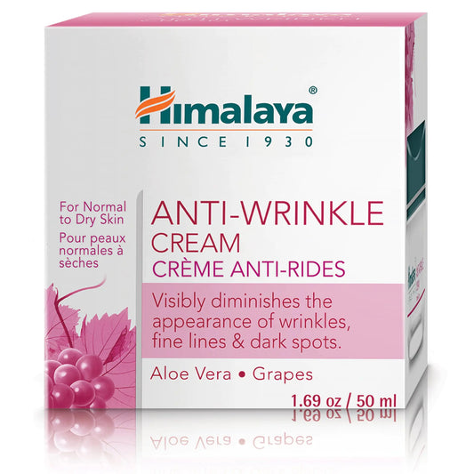 Himalaya Anti-Wrinkle Cream for Reducing Wrinkles Fine Lines and Dark Spots Moisturizes & Repairs 1.69 oz