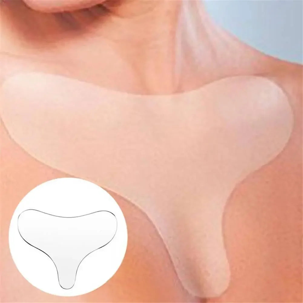 Anti Wrinkle Reusable Silicone Patches For Chest, Lift Tapes Pads For Necklift Pad Sticker