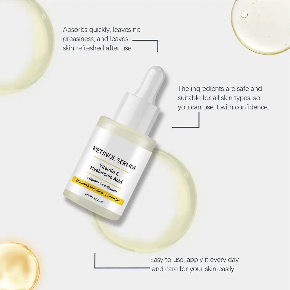Retinol Face Serum To Smooth, Tighten, & Fade Wrinkles & Fine Lines