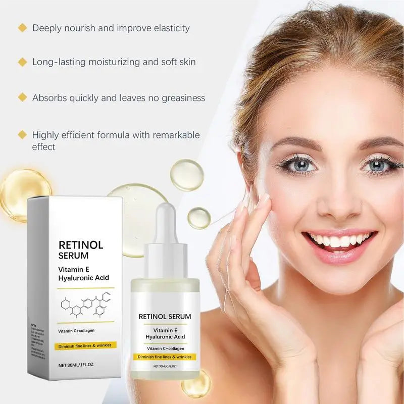 Retinol Face Serum To Smooth, Tighten, & Fade Wrinkles & Fine Lines