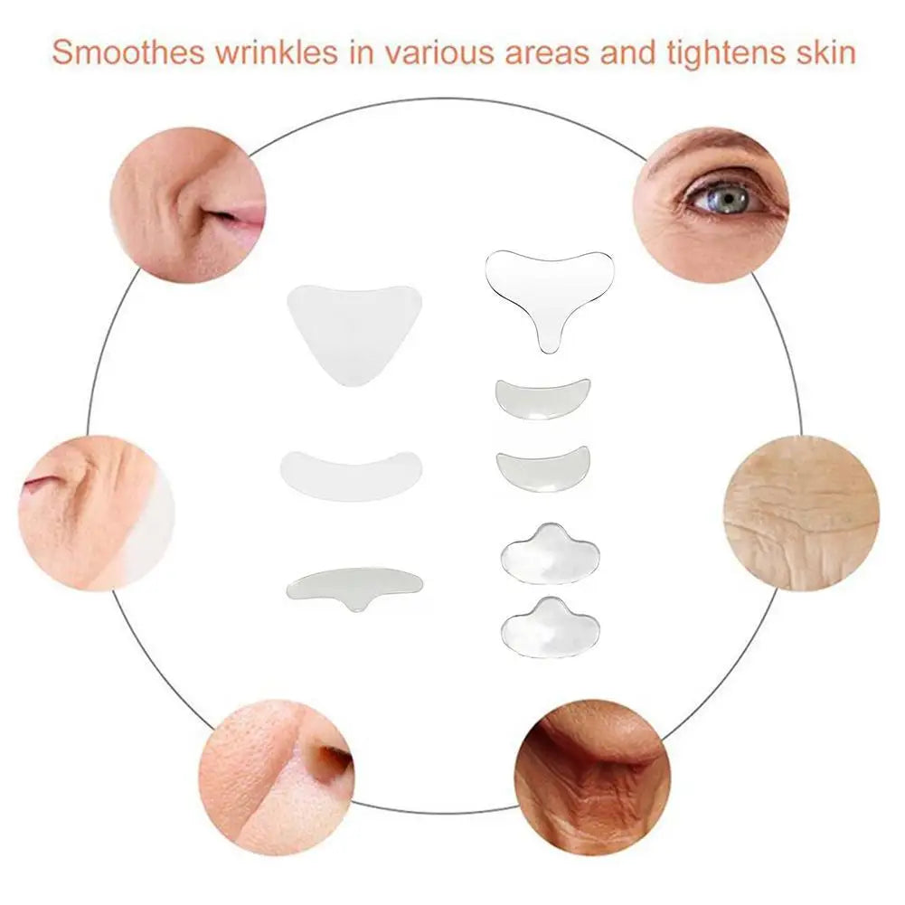 Anti Wrinkle Reusable Silicone Patches For Chest, Lift Tapes Pads For Necklift Pad Sticker