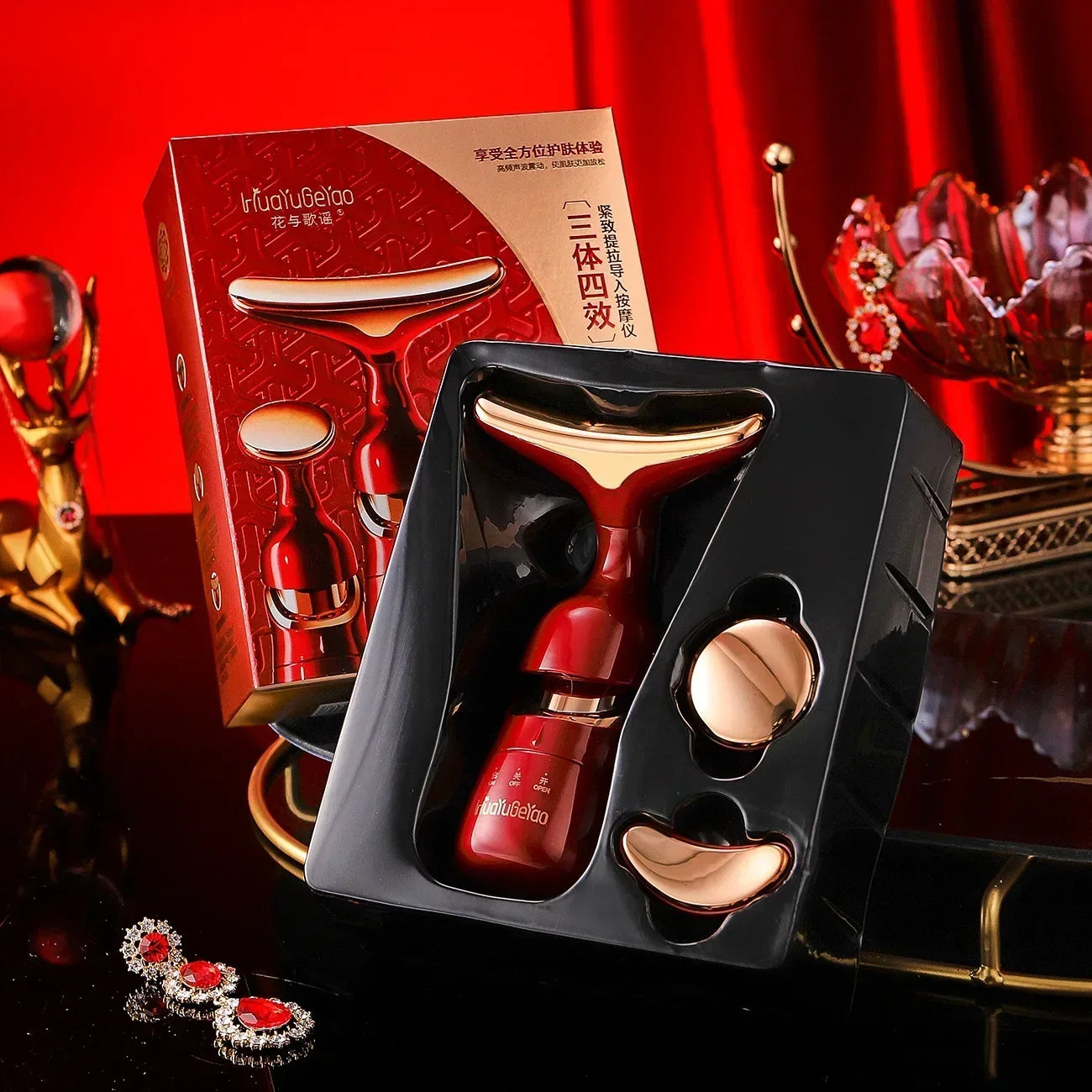Wrinkle Reducing 3 in 1 Face, Neck, and Eye Massager