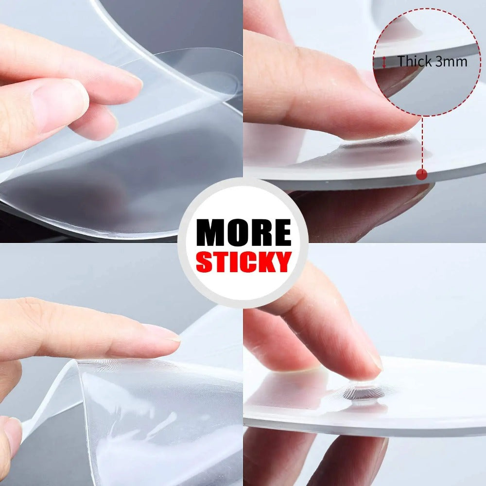 Wrinkle Removing Transparent Reusable Silicone Stickers ForForehead, Neck, & Eye Face Lifting Patches
