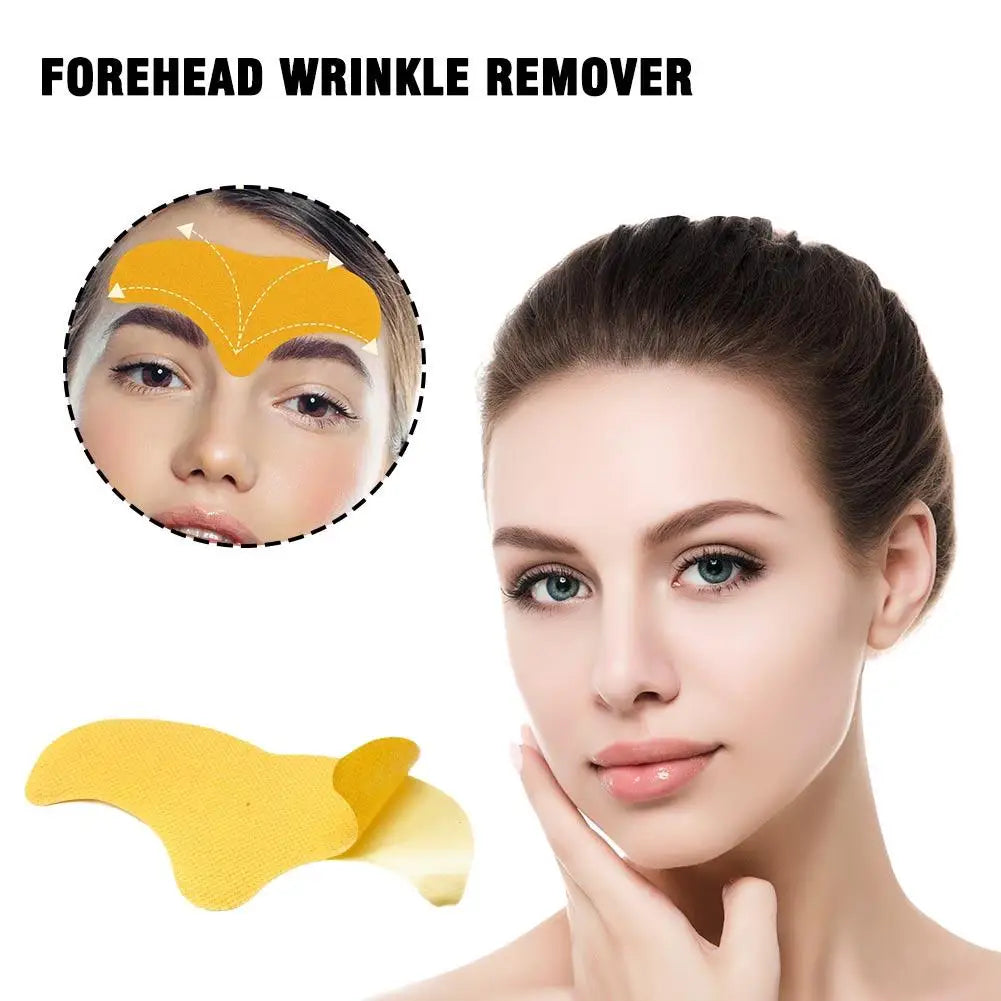 Collagen Wrinkle Reducing Gel Patch - 10pcs Forehead Line Removal, Firming Mask, Frown Lines, Face Skin Care Stickers